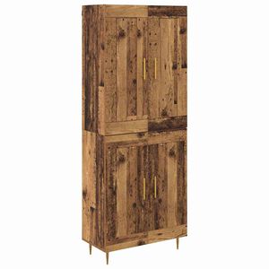 vidaXL Bufet Lemn Vechi 69,5 x 34 x 180 cm Lemn compozit