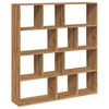 vidaXL Bibliotecă, stejar artizanal, 132x29x141,5 cm, lemn prelucrat