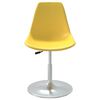 vidaXL Scaune de bucătărie pivotante, 4 buc., galben, PP
