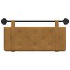 vidaXL Cap de pat suspendat Pe perete Maro 110 x 55 x 5 cm Catifea