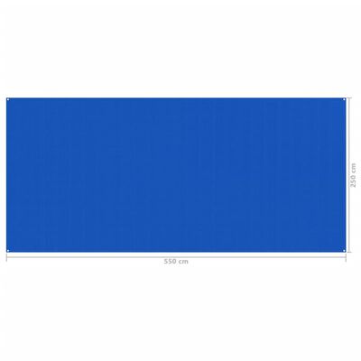vidaXL Covor pentru cort, albastru, 250x550 cm