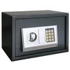 vidaXL Seif digital cu blocare Gri &icirc;nchis 35 x 25 x 25 cm Oțel
