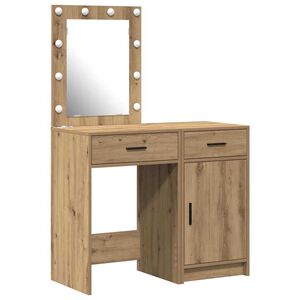 vidaXL Masă de Machiaj 2 buc. Maro 50 x 41 x 135 cm Lemn prelucrat