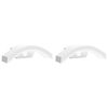 vidaXL Lămpi exterioare de perete LED/senzor 2 buc alb aluminiu turnat