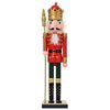 vidaXL Crăciun Nutcracker TURKU Roșu și Negru 50 cm