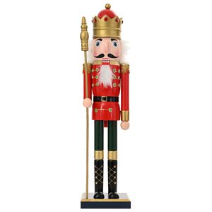 vidaXL Crăciun Nutcracker TURKU Roșu și Negru 50 cm