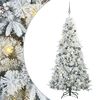 vidaXL Brad de Crăciun artificial cu ramuri articulare Alb 210 cm