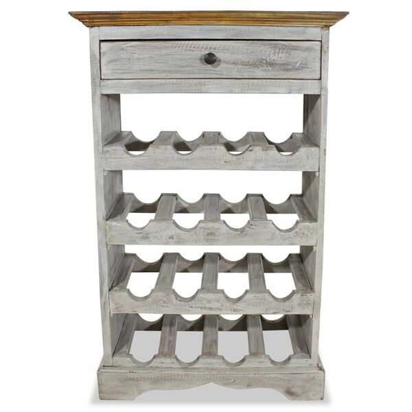 vidaXL Suport sticle de vin, 55x23x85 cm, lemn masiv de mahon