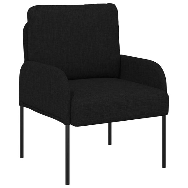 vidaXL Seturi de canapele cu pernă 3 pcs Negru 115 x 56 x 80 cm placaj