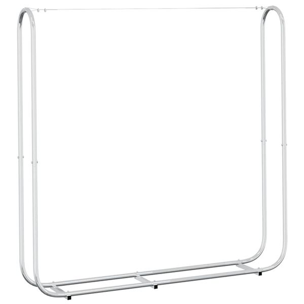 vidaXL Suport pentru lemne de foc 150x25x150 cm Oțel galvanizat