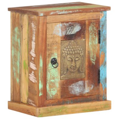 vidaXL Noptieră cu fronturi Buddha, 40 x 30 x 50 cm, lemn reciclat