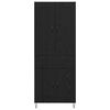 vidaXL Bufet cu sertar Stejar Negru 69,5 x 34 x 180 cm Lemn compozit