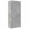 vidaXL Dulap &icirc;nalt, gri beton, 80x42,5x185 cm, lemn prelucrat