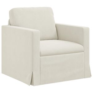 vidaXL Canapea Crem 78 x 78 x 80 cm Catifea