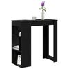 vidaXL Masă de bar Stejar Negru 102 x 50 x 103,5 cm Lemn compozit