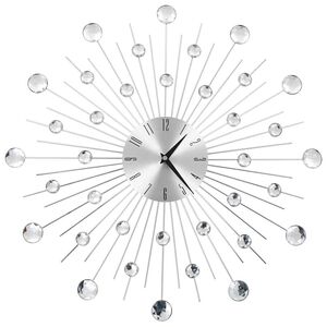 vidaXL Ceas de perete, mecanism cuarț, 50 cm, design modern