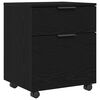 vidaXL Dulap pentru Fișiere Stejar Negru 45 x 38 x 54 cm Lemn compozit