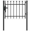 vidaXL Poartă de gard BOXTEL 103 x 124,5 cm Oțel vopsit electrostatic