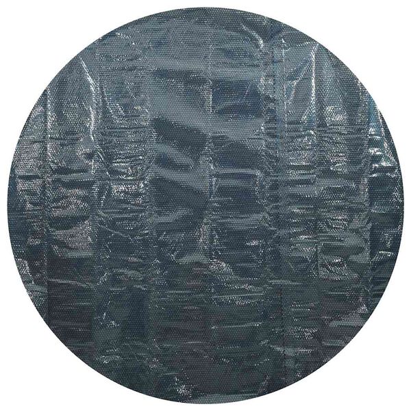 vidaXL Folie solară plutitoare piscină, negru/albastru, 527 cm, PE