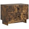 vidaXL Dulap de noapte Stejar fumuriu 62 x 34,5 x 47,5 cm