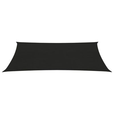 vidaXL Pânză parasolar, negru, 2x5 m, HDPE, 160 g/m²
