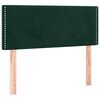 vidaXL Pat box spring cu saltea, verde &icirc;nchis, 100x200 cm, catifea