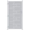 vidaXL Poartă de grădină 85 x 196 cm Oţel inoxidabil Argintiu Blocat