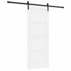 vidaXL Ușă glisantă Alb 83 x 202 cm Lemn masiv de pin