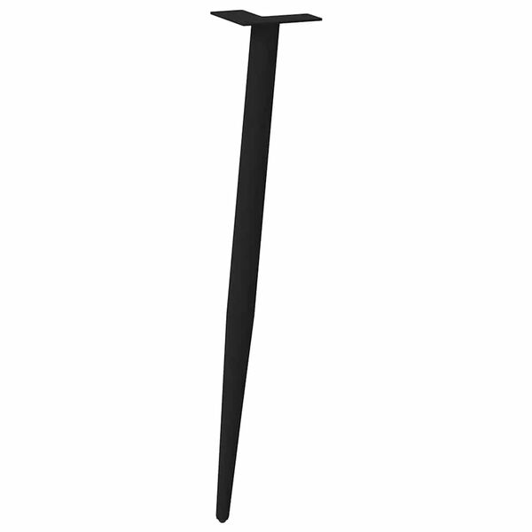 vidaXL Picioare de masă consolă formă conică 4 buc. negru 72-73 cm oțel