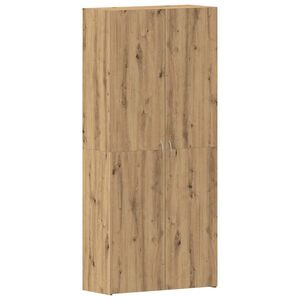 vidaXL Dulap pentru pantofi 80 x 35.5 x 180 cm Lemn prelucrat Maro