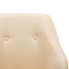 vidaXL Scaun balansoar, crem, material textil