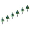 vidaXL Brazi de Crăciun de alee, 6 buc., LED-uri multicolore 45 cm PVC