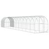 vidaXL Căsuță pentru pui Argintiu 1200 x 200 x 200 cm Oțel Galvanizat