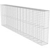 vidaXL Perete gabion cu capac, 600 x 50 x 200 cm, oțel galvanizat