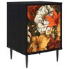 vidaXL Dulap de noapte GENNEP Stejar Negru 36 x 33 x 51 cm