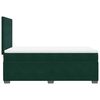 vidaXL Pat box spring cu saltea, verde &icirc;nchis, 90x190 cm, catifea