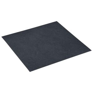 vidaXL Plăci de Pardoseală Negru 5,11 m&sup2; 55 buc. PVC