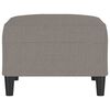 vidaXL Taburet, gri taupe, 70x55x41 cm, material textil