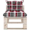 vidaXL Set mobilier de grădină din paleți, cu perne, 8 piese, lemn pin