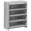vidaXL Dulap pentru pantofi cu depozitare Sonoma gri 73,5 x 36 x 92 cm