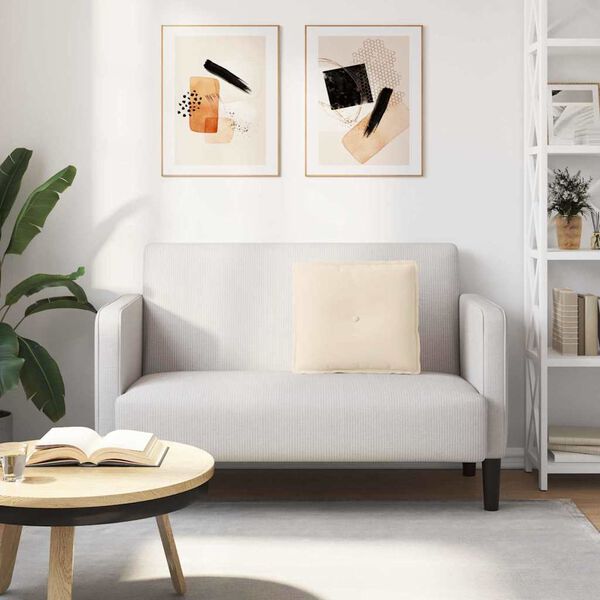 vidaXL Perna pentru spate Bej 50 x 45 cm Țesătură din microfibră