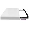vidaXL Rafturi de perete, 4 buc., alb extralucios, 60x23,5x3,8 cm, MDF