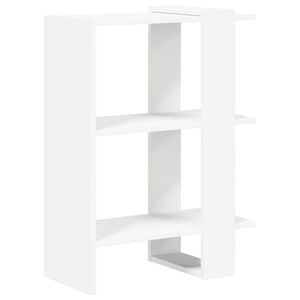 vidaXL Raft pentru cărți 2 niveluri 52 x 25 x 71,5 cm Lemn prelucrat