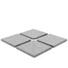 vidaXL Plăci de greutate umbrelă, 4 buc., gri, 100 kg, granit, pătrat