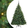 vidaXL Brad de Crăciun artificial cu 300 LED Verde 180 cm PE și PVC