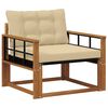 vidaXL Set de canapele de exterior Lemn solid de Acacia și Textilene