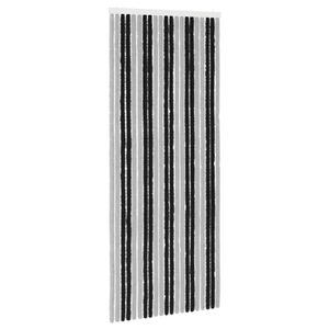 vidaXL Perdea pentru insecte din chenille Gri și negru 90 x 220 cm