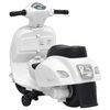 vidaXL Motocicletă de jucărie electrică Vespa, alb, GTS300