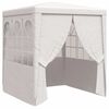 vidaXL Cort de petrecere profesional cu pereți, alb, 2 x 2 m, 90 g/m&sup2;