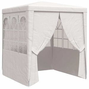 vidaXL Cort de petrecere profesional cu pereți, alb, 2 x 2 m, 90 g/m&sup2;